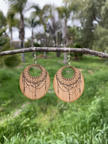 Dreamcatcher Bamboo Earrings